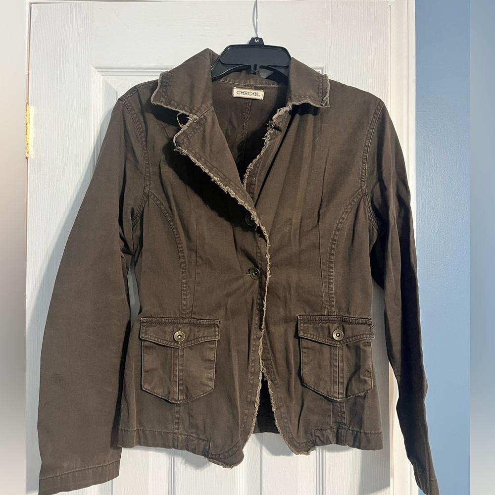 Brown denim jacket